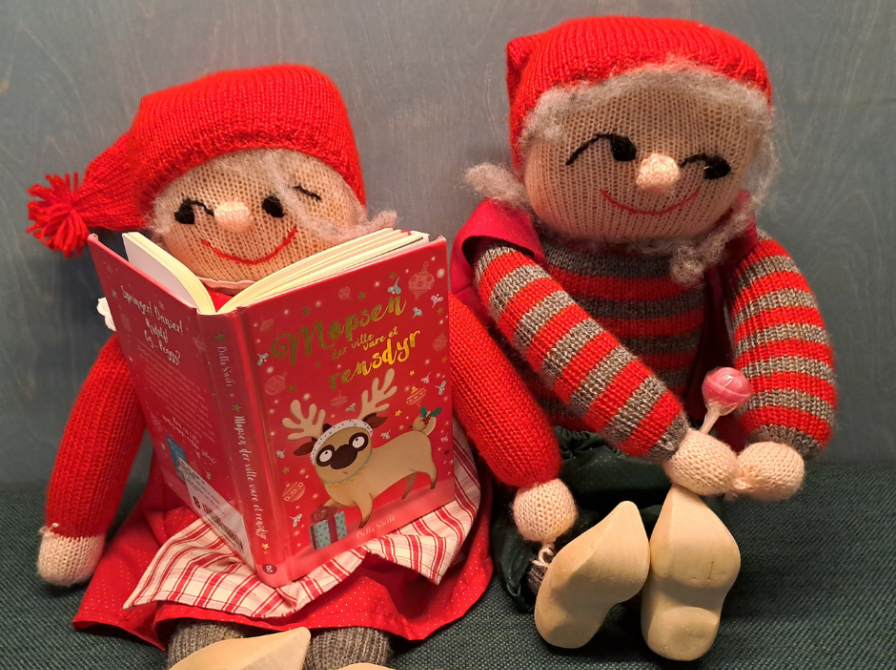 Julehistorie, læsehule og slikkepind. Fotokreditering: Næstved Bibliotek